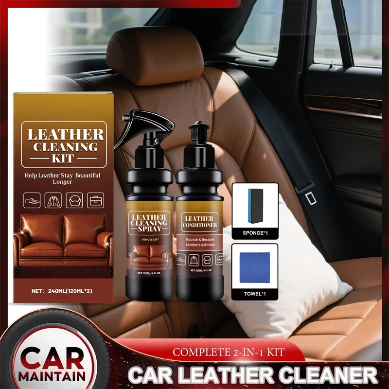 Premium Leather Cleaning Kit F - Leather Cleaner Interior ulasan dan harga