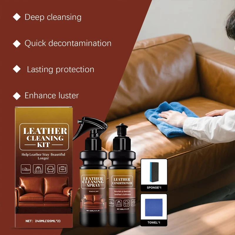 Premium Leather Cleaning Kit F - Leather Cleaner Interior ulasan dan harga
